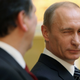 Russian Prime Minister Vladimir Putin, right, and European Commission President Jose-Manuel Barroso, left, are seen at a joint news conference after their talks in Moscow, Russia, Friday, Feb. 6, 2009. Russia and the European Union tested the troubled waters of their relationship Friday, holding the first top-level meetings since a chilling two-week cutoff of Russian gas supplies via Ukraine. (AP Photo/Alexei Druzhinin, Pool)